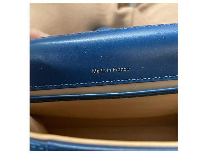 Bolso Mini Box Brillant de Delvaux en cuero azul - vista 8