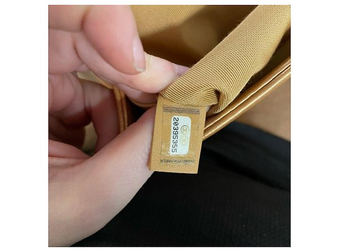 Bolsa Boy Flap Medium Matelassê Chanel em Couro de Cordeiro Marrom Vermelho - vista 8