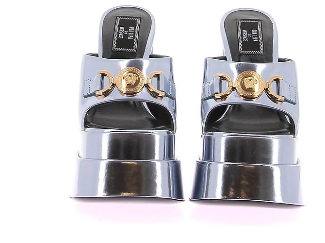VERSACE Mules e zoccoli T.EU 39 Pelle verniciata - vista 4
