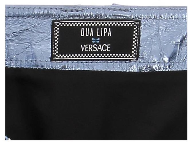 Faldas Versace T.IT 38 Cuero Azul - vista 5