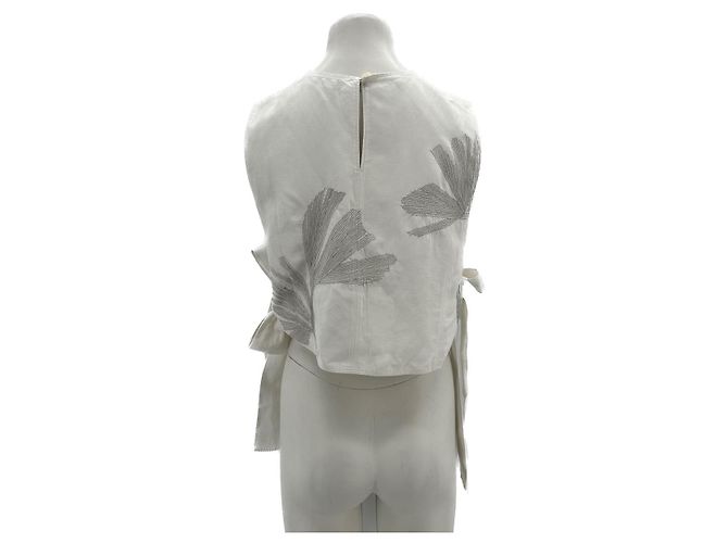 Cos tops T.Internacional XS Lino Blanco - vista 2
