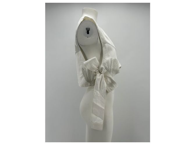 Cos tops T.Internacional XS Lino Blanco - vista 3