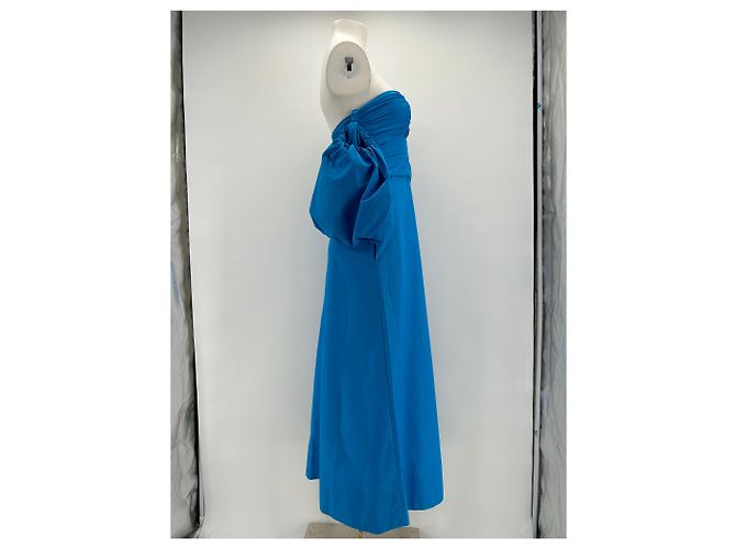 Autre Marque Vestido Shona Joy T.FR 34 de algodón Azul - vista 3