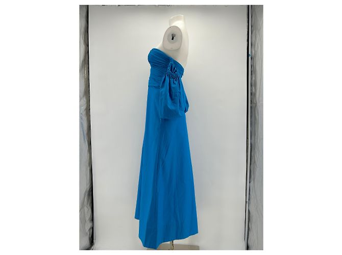 Autre Marque Vestido Shona Joy T.FR 34 de algodón Azul - vista 4