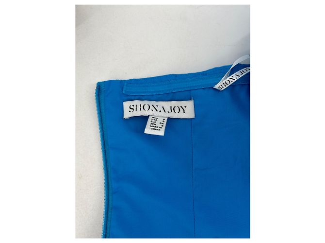 Autre Marque Vestido Shona Joy T.FR 34 de algodón Azul - vista 6