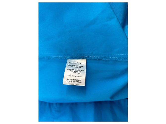Autre Marque Vestido Shona Joy T.FR 34 de algodón Azul - vista 7