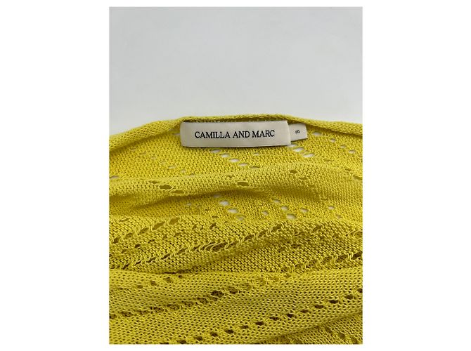 Autre Marque Camilla e Marc top T.International S Cotton Giallo - vista 5