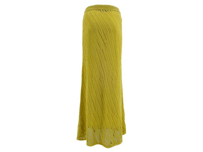 Autre Marque Faldas Camilla And Marc T.International S Algodón Amarillo - vista 2