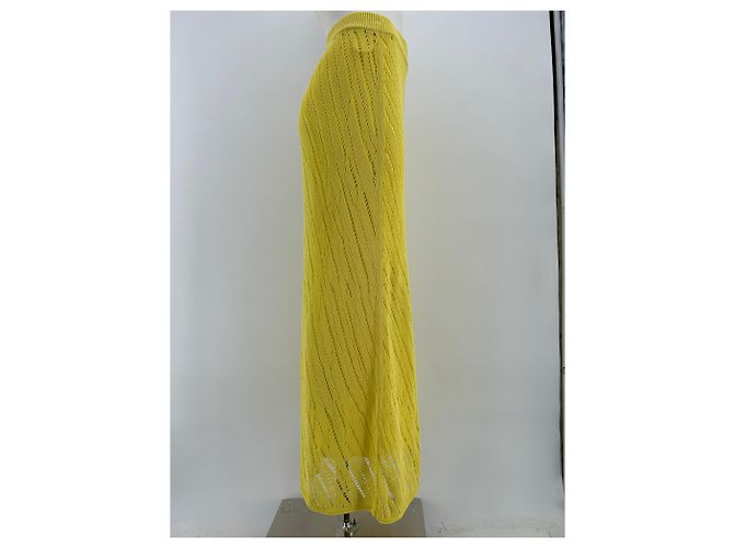 Autre Marque Faldas Camilla And Marc T.International S Algodón Amarillo - vista 3