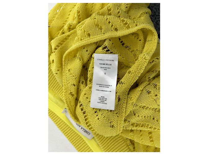Autre Marque Faldas Camilla And Marc T.International S Algodón Amarillo - vista 6