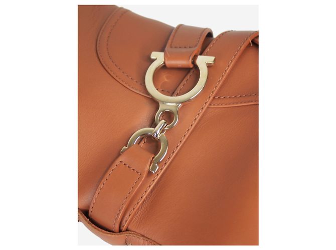 Salvatore Ferragamo Botas de montar de cuero marrón - talla UK 6.5 Castaño - vista 3