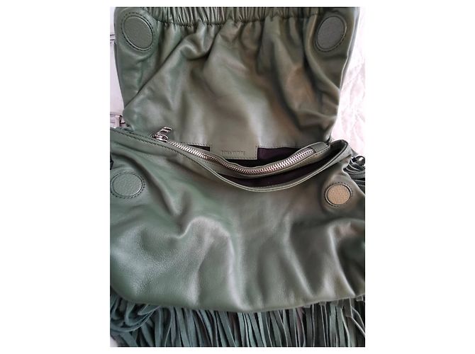 Borsa Rockyssime in pelle verde Zadig & Voltaire Argento - vista 17