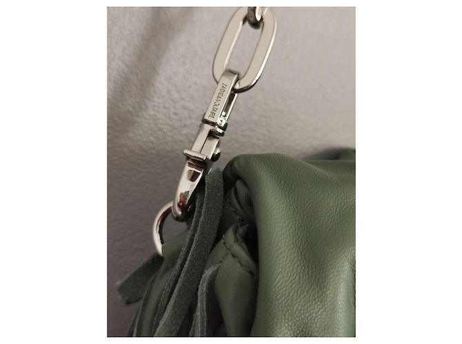 Borsa Rockyssime in pelle verde Zadig & Voltaire Argento - vista 3