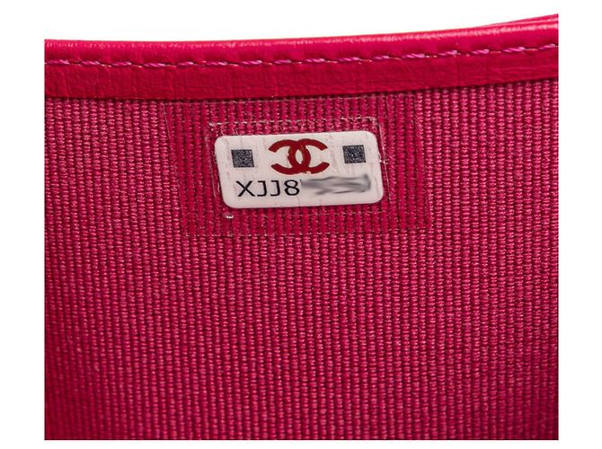 Portafoglio classico piccolo con patta Chanel Matelassé Coco Mark Rosa - vista 10