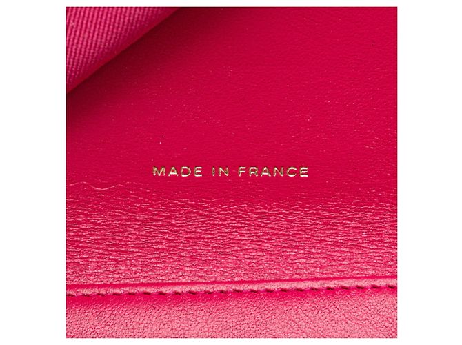 Portafoglio classico piccolo con patta Chanel Matelassé Coco Mark Rosa - vista 11