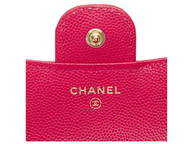 Portafoglio classico piccolo con patta Chanel Matelassé Coco Mark Rosa - vista 9