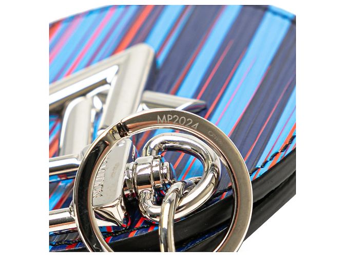 Portachiavi a specchio Epi Twist di Louis Vuitton Multicolore Blu navy - vista 9