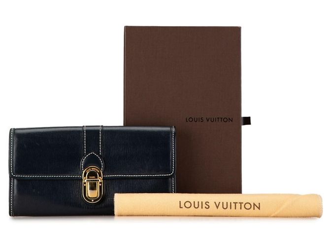 Cartera Larga Sarah Utah de Louis Vuitton Negro Azul marino - vista 12
