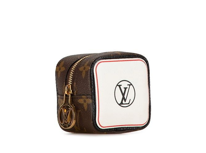 Pochette Cube Porto Monnaie Monogram Louis Vuitton Marrone Multicolore - vista 3