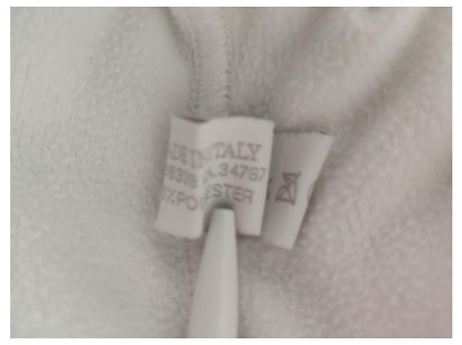 Prada Sudadera de forro polar blanca con capucha Blanco - vista 5