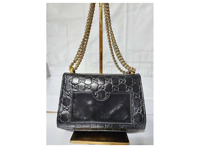Padlock Borsa a spalla piccola con lucchetto in pelle Guccissima nera Nero - vista 10