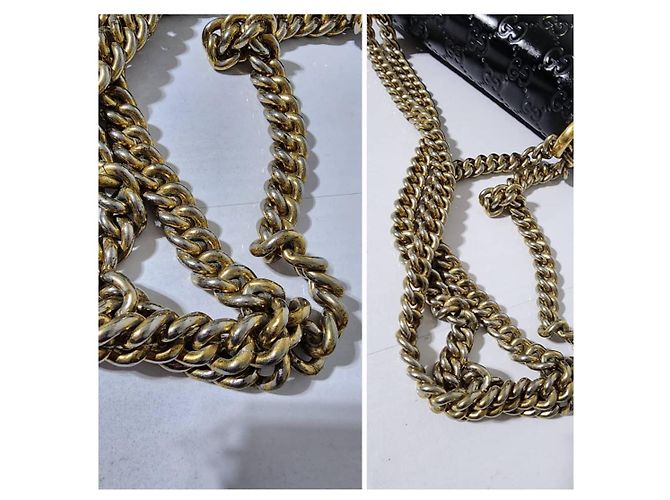 Padlock Borsa a spalla piccola con lucchetto in pelle Guccissima nera Nero - vista 17