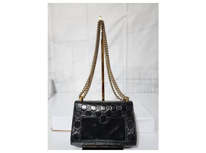 Padlock Borsa a spalla piccola con lucchetto in pelle Guccissima nera Nero - vista 6
