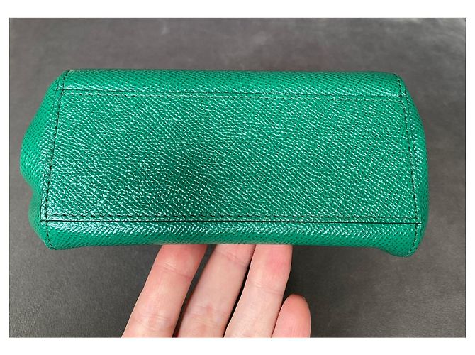 Borsa Dolce & Gabbana Sicily Bag Mini Verde Pelle - vista 15