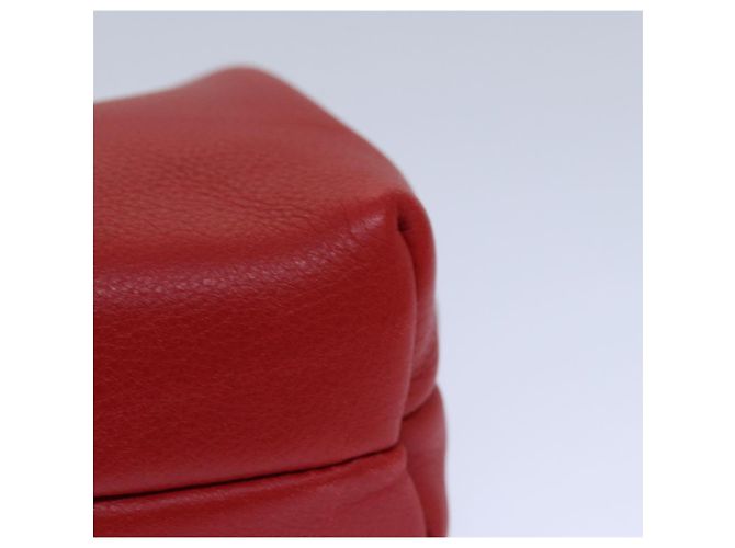 Céline CELINE Pouch Leather Red Gold Auth bs16782 Golden - view 14