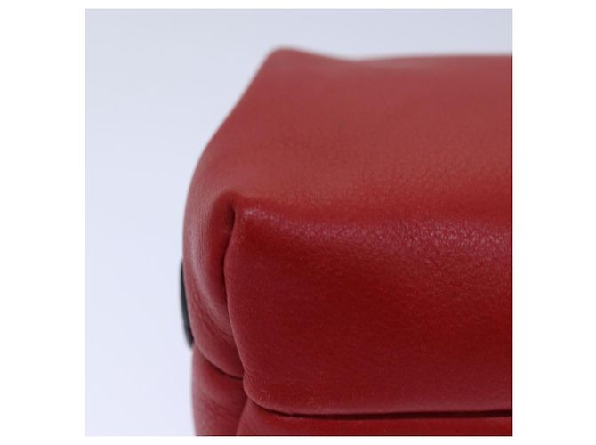 Céline CELINE Pouch Leather Red Gold Auth bs16782 Golden - view 15