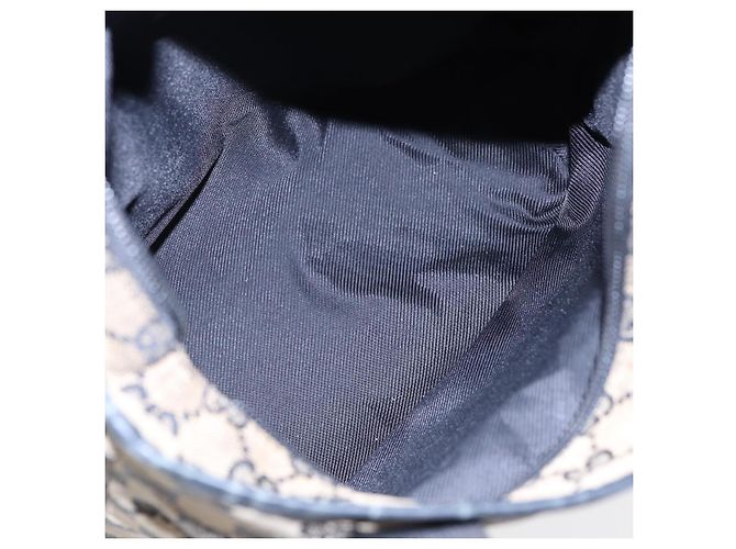 GUCCI GG Canvas Shoulder Bag Navy Silver 019 0402 1705 Auth 85896 Silvery Navy blue - view 11