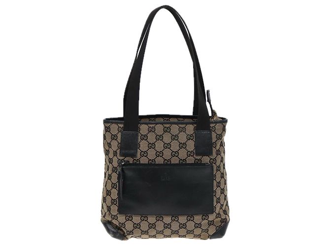 GUCCI GG Canvas Shoulder Bag Navy Silver 019 0402 1705 Auth 85896 Silvery Navy blue - view 13
