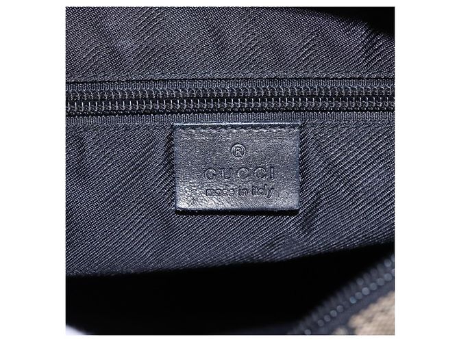 GUCCI GG Canvas Shoulder Bag Navy Silver 019 0402 1705 Auth 85896 Silvery Navy blue - view 19