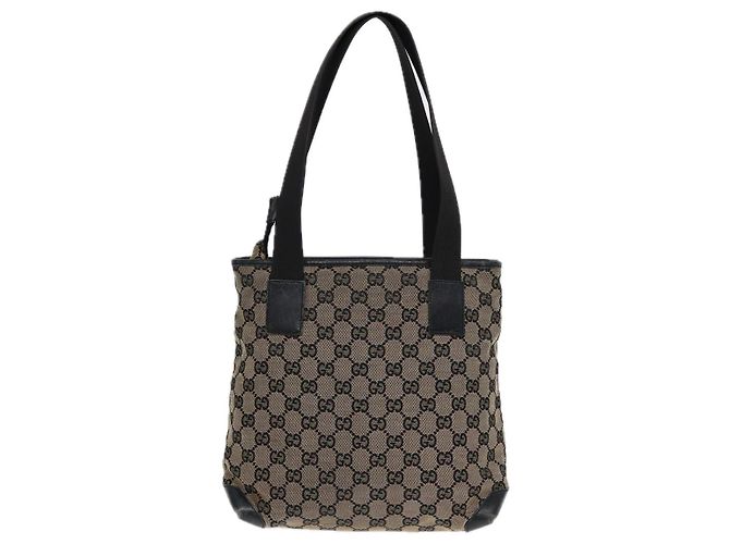 GUCCI GG Canvas Shoulder Bag Navy Silver 019 0402 1705 Auth 85896 Silvery Navy blue - view 2