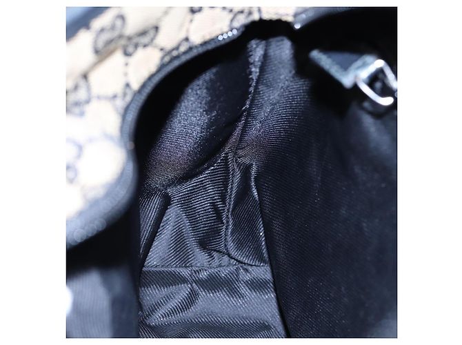 GUCCI GG Canvas Shoulder Bag Navy Silver 019 0402 1705 Auth 85896 Silvery Navy blue - view 21