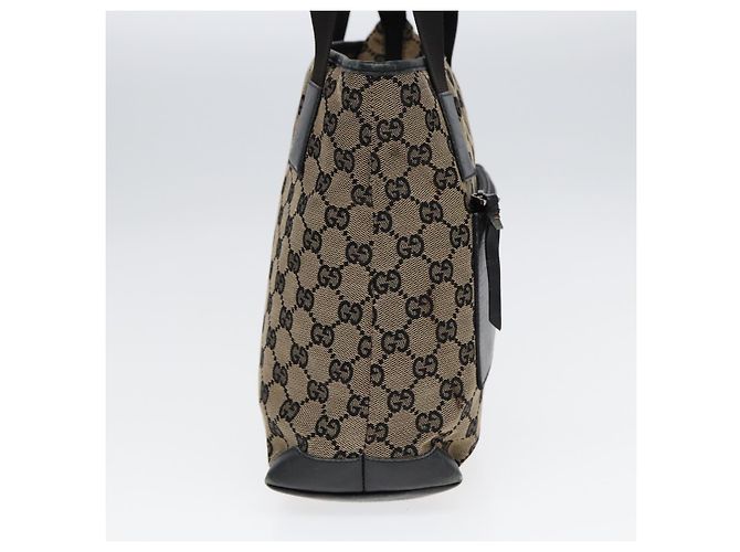 GUCCI GG Canvas Shoulder Bag Navy Silver 019 0402 1705 Auth 85896 Silvery Navy blue - view 3