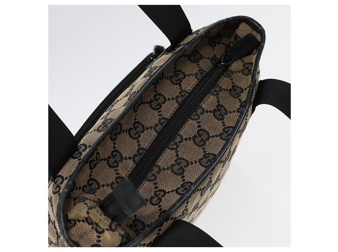 GUCCI GG Canvas Shoulder Bag Navy Silver 019 0402 1705 Auth 85896 Silvery Navy blue - view 6