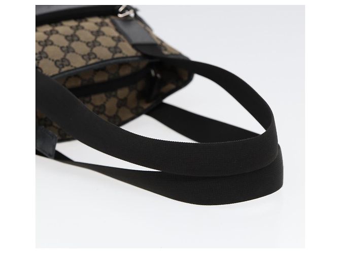 GUCCI GG Canvas Shoulder Bag Navy Silver 019 0402 1705 Auth 85896 Silvery Navy blue - view 7