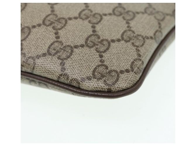 Borsa a spalla GUCCI GG Canvas Web Sherry Line PVC Beige Oro 68.02.047 Auth 86305 D'oro - vista 14