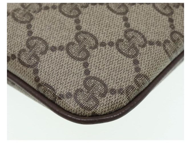 Borsa a spalla GUCCI GG Canvas Web Sherry Line PVC Beige Oro 68.02.047 Auth 86305 D'oro - vista 15