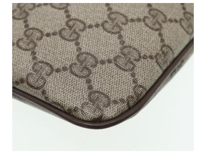 Borsa a spalla GUCCI GG Canvas Web Sherry Line PVC Beige Oro 68.02.047 Auth 86305 D'oro - vista 17