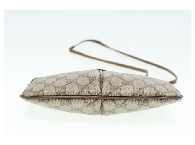 Borsa a spalla GUCCI GG Canvas Web Sherry Line PVC Beige Oro 68.02.047 Auth 86305 D'oro - vista 5