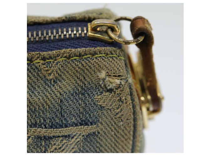 LOUIS VUITTON Pochette Speedy in Denim Monogram Blu M95082 LV Auth 83750 - vista 6