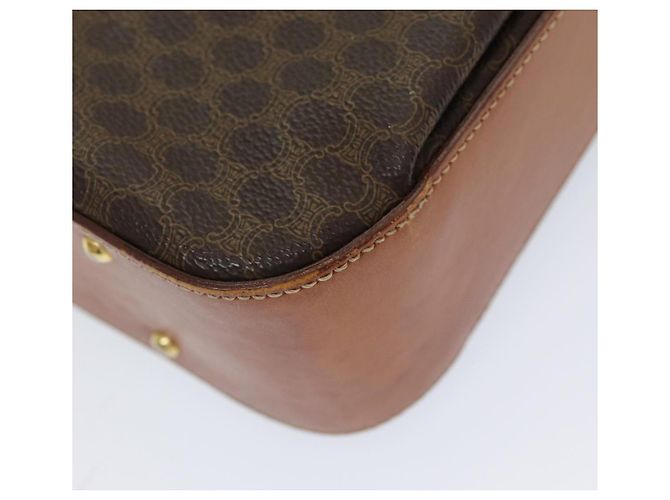 Céline Borsa a mano in tela Macadam CELINE in pelle PVC 2 in 1 marrone oro Auth 86265 D'oro - vista 15