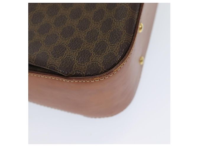 Céline Borsa a mano in tela Macadam CELINE in pelle PVC 2 in 1 marrone oro Auth 86265 D'oro - vista 16