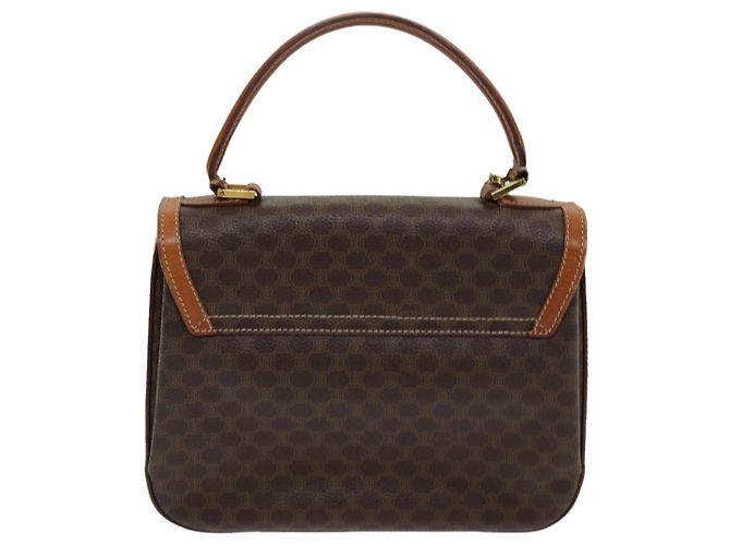 Céline Borsa a mano in tela Macadam CELINE in pelle PVC 2 in 1 marrone oro Auth 86265 D'oro - vista 2