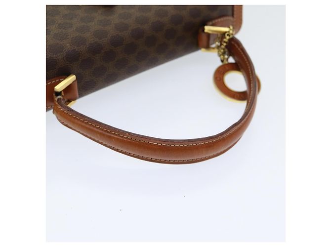 Céline Borsa a mano in tela Macadam CELINE in pelle PVC 2 in 1 marrone oro Auth 86265 D'oro - vista 7