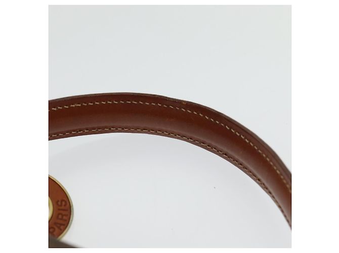 Céline Borsa a mano in tela Macadam CELINE in pelle PVC 2 in 1 marrone oro Auth 86265 D'oro - vista 8