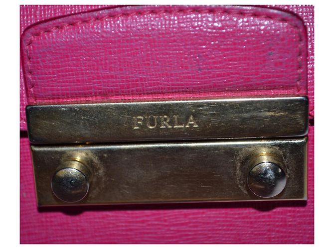 Borsa a mano Furla in pelle fucsia Fuschia - vista 2