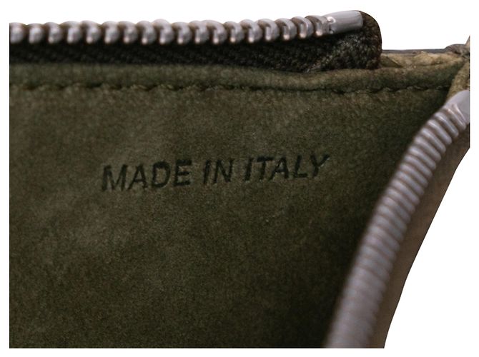 Pochette zippée en python moyen verte Rick Owens automne/hiver 2018 - vista 5